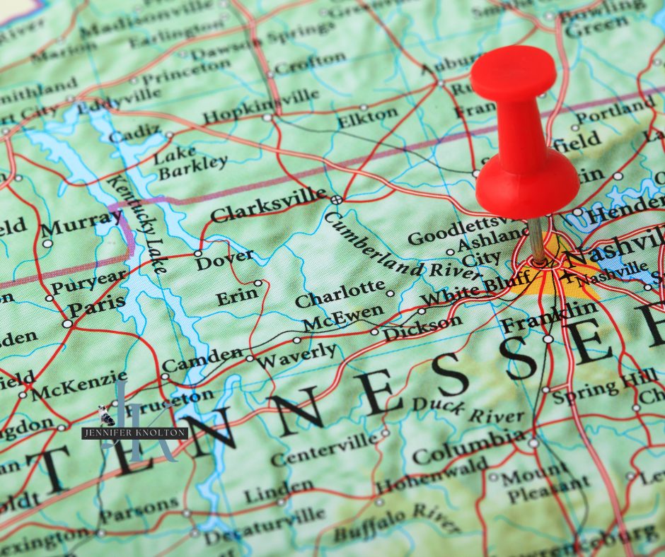Map of Tennessee highlighting West Tennessee as a starting point for relocation and move planning in 2026