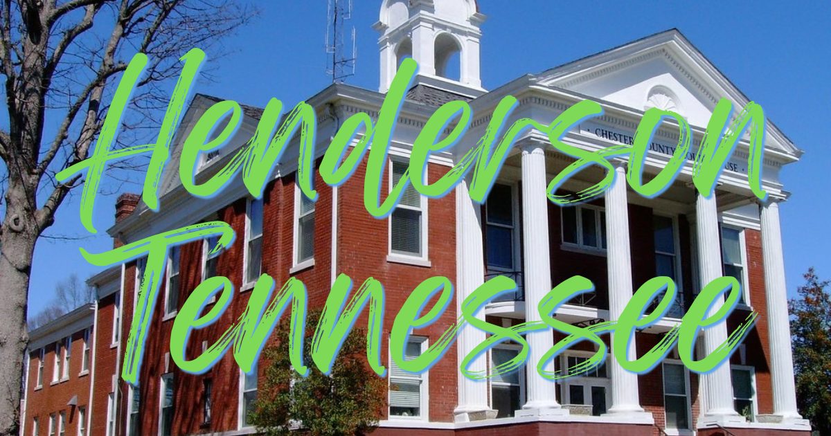Chester County Courthouse in Henderson Tennessee historic downtown landmark