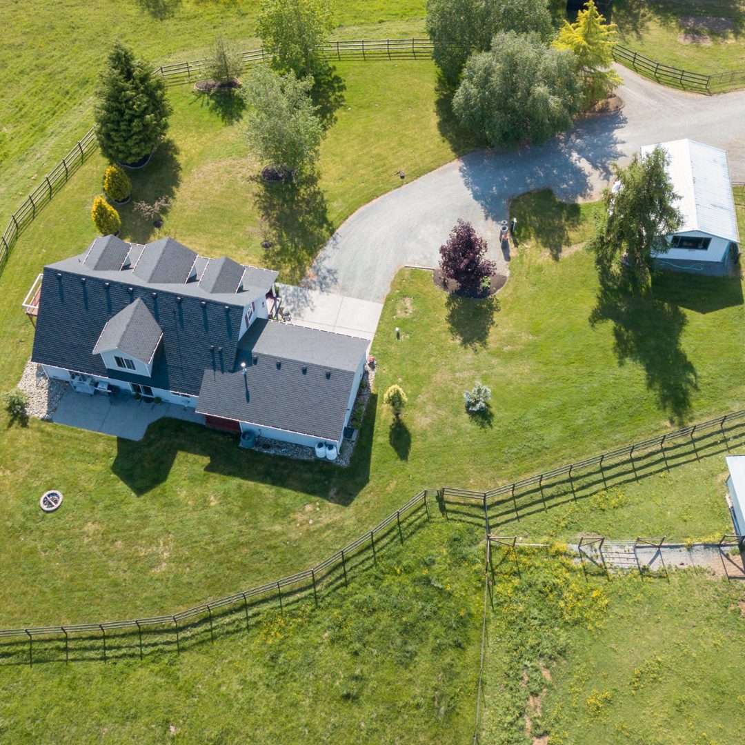 Country home with acreage in West Tennessee near Jackson TN showing rural property and land.