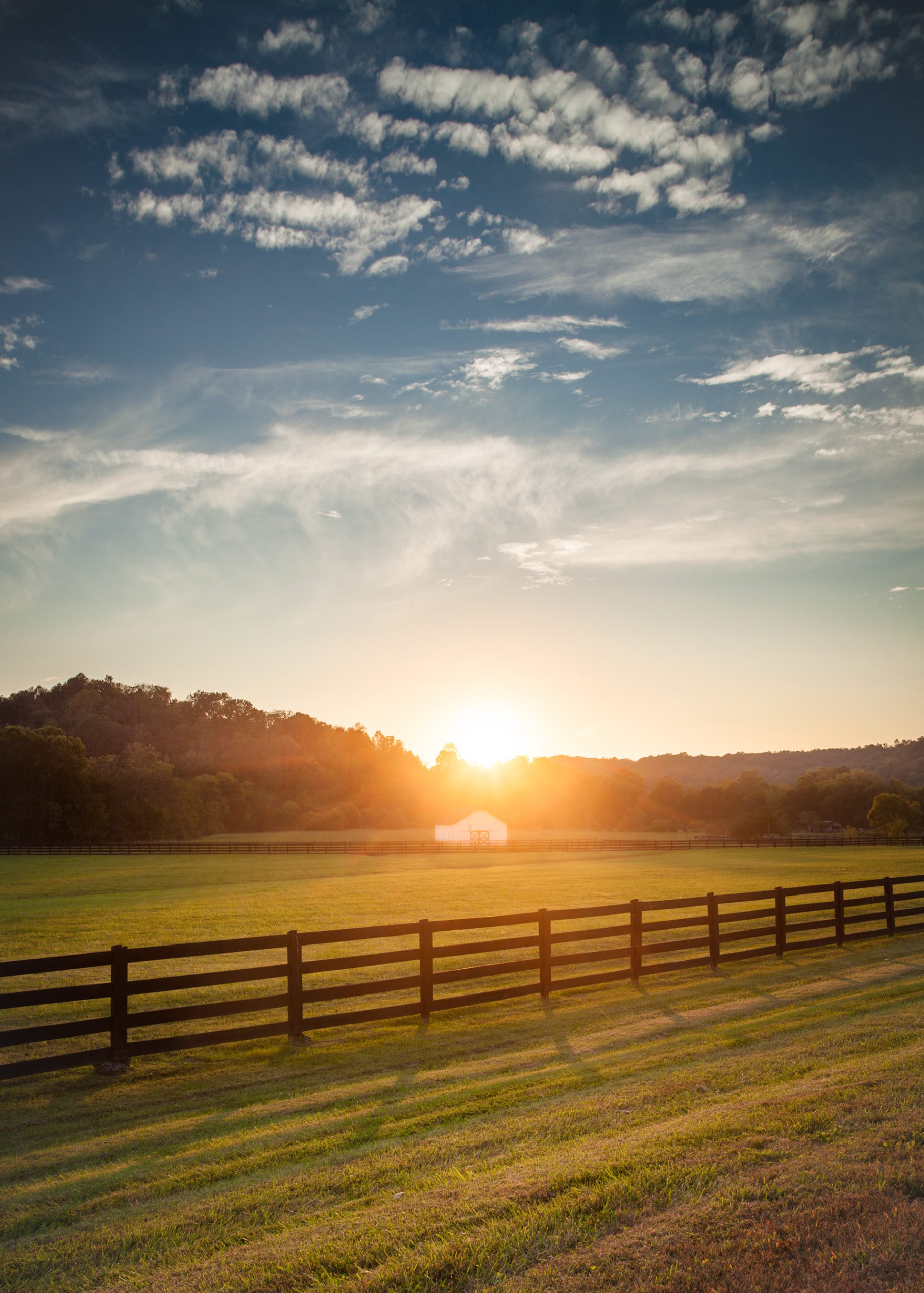 Peaceful countryside in West Tennessee near the Tennessee River and Jackson TN